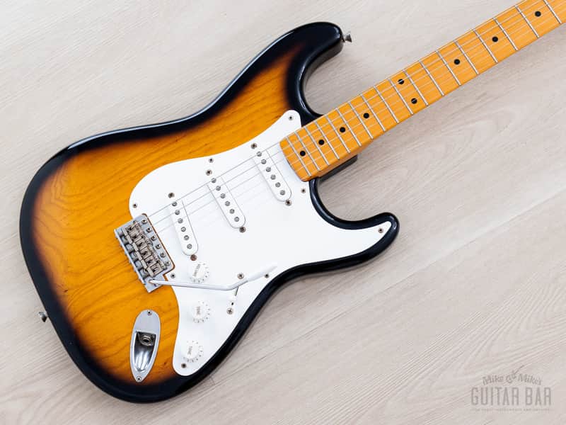 2006 Fender DiMarzio Collection ‘54 Stratocaster ST54-120DMC Sunburst Lacquer, Near-Mint w/ Tweed Case, Japan MIJ image 1