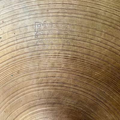 VINTAGE 1970's Paiste 18" 2002 Black Label Crash 1700G image 2