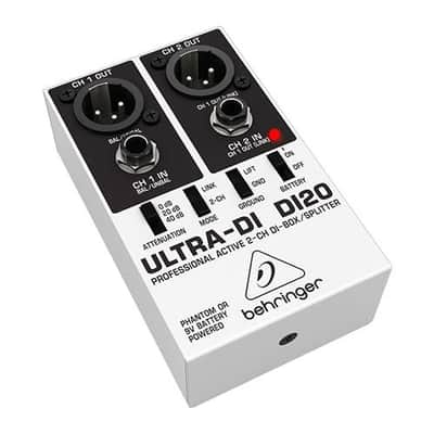 Behringer Ultra-DI DI20 Professional Active 2-Channel DI-Box/Splitter image 1