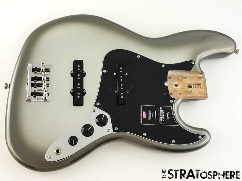 Fender American Professional II Jazz J Bass, LOADED BODY, USA Mercury image 1