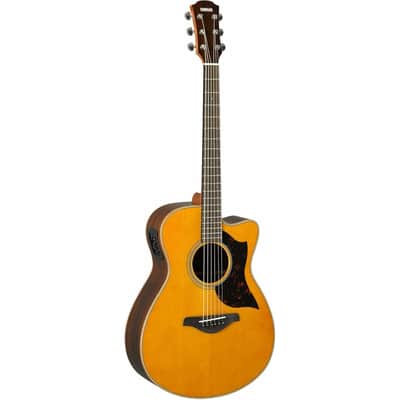 Yamaha A-Series AC1R Acoustic-Electric Guitar - Vintage Natural image 2