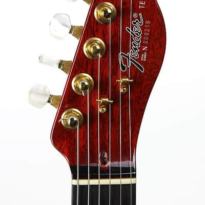 1992 Fender Custom Shop Set Neck Country Artist Telecaster QUILT Sunset Orange Transparent --VERY RARE TELE image 13