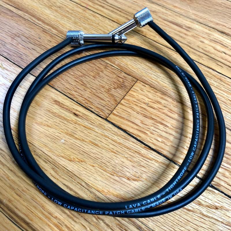Lava Cable Tightrope 40” RA 1/4” - RA 1/4” Patch Cable image 1