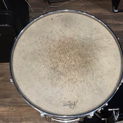 Vintage 1967 Rogers ONE OWNER 4pc Holiday Drum Kit Blue Onyx w/ Legs & Mounts + Silver Powertone Snare image 10