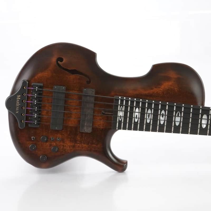 Marleaux Contra Semi-Hollowbody 6-String Electric Bass Guitar w/ Calton Case #44689 image 1