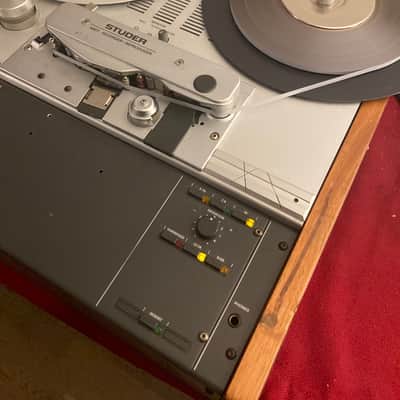 Studer 807 Professional Tape Recorder - wooden side panels and butterfly heads image 1