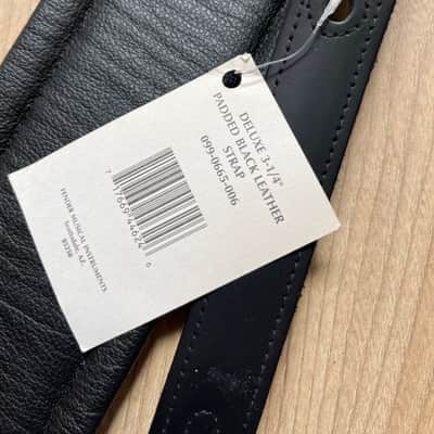 Fender Deluxe wide padded leather strap FS-1 2000 - noir image 3