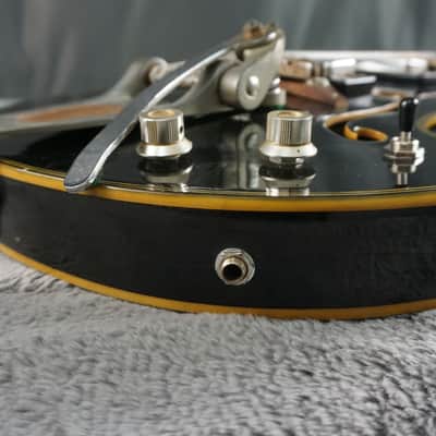 Firstman Liverpool Violin Guitar - Black - Hollow Body Japan image 5
