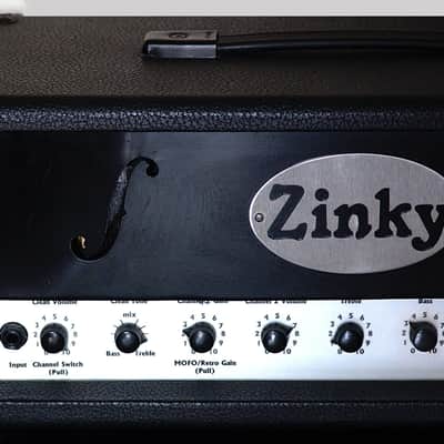 Rare Zinky MOFO 60 W Tube Guitar Amplifier Head w/original 2x12 cabinet image 7