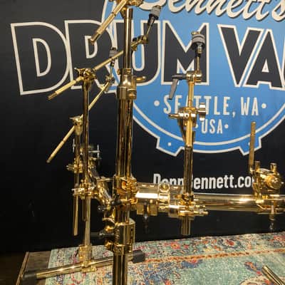 DW - 9000 Series 24k Gold-Plated Drum Rack System. Excellent! image 3