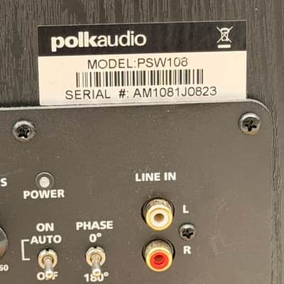 Polk Audio PSW108 10" Powered Subwoofer - 100W Active Home Theater Sub - Good Condition image 13