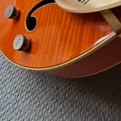 Gretsch G6120TM - Tiger Maple Orange image 7
