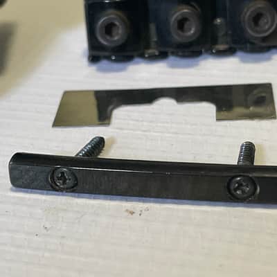1980's Japan Ibanez RG550 RG Series Black Original Edge Floyd Rose Tremolo Bridge Set image 6