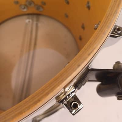Ludwig 12x14" Brushed Gold Challenger ST Plus Snare Drum Vintage 1984 Marching image 15