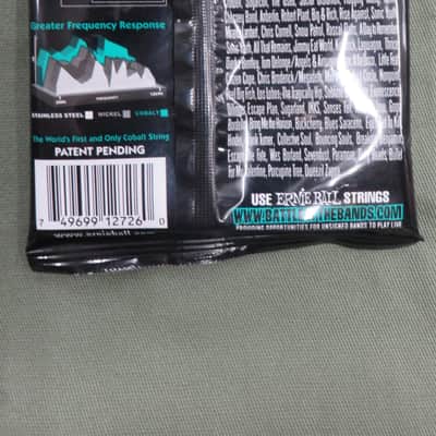 Ernie Ball 2726 Cobalt Power Slinky Electric Guitar Strings (12-56) image 3
