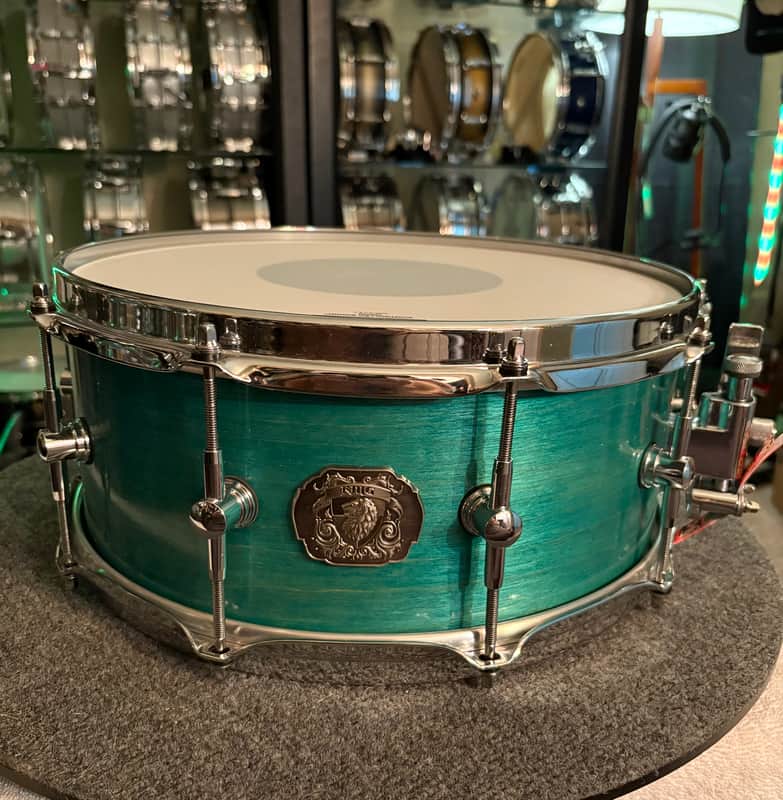 King 6.5x14 Maple 2000’s Snare Drum - California Blue image 1