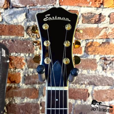 Eastman T186MX Semi-Hollow Electric Guitar w/ Gibson Pickups & HSC (2008 - Root Beer Flame) image 3