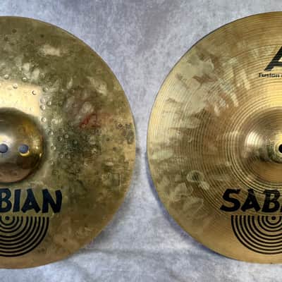 Sabian 14" AA Fusion Hi-Hat Cymbals (Pair) 1990 - 2001 - Brilliant image 1