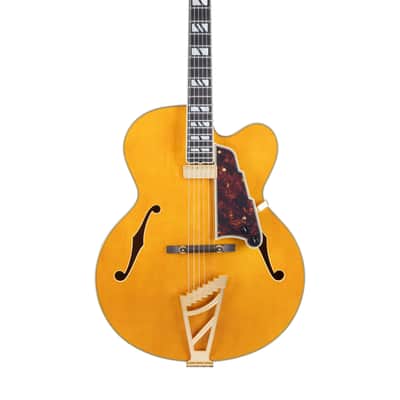 D'Angelico DAEEXL1AMBGT EXCEL EXL 1 Archtop Single Cutaway Hollow Body 6-String Electric Guitar w/Deluxe Hard Case image 6