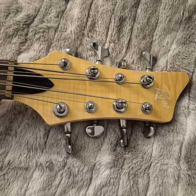 Rogue LX408 Pro - 8-String Double Course Bass - Active/Passive - 2010s - Natural / Yellow Flamed Maple - w/ Hardshell Case image 7