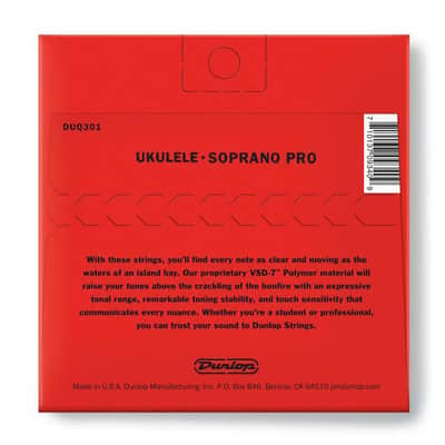 DUNLOP DUQ301 SOPRANO UKULELE STRINGS G-C-E-A with HIGH G image 2