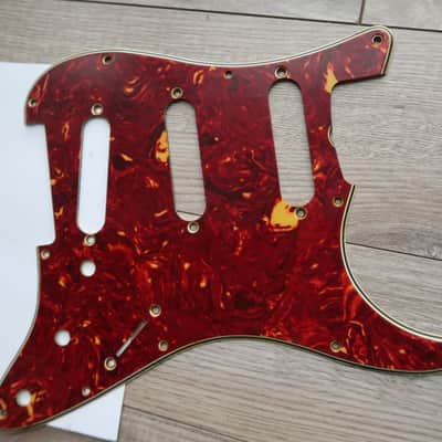 62 Fender Stratocaster celluloid tortoise pickguard AVRI USA 1960 thru 1962 strat guard image 18
