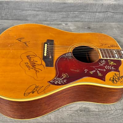 Gibson Hummingbird 1968 - Natural - Signed by David Allan Coe, BB King,  Ray Price, Roy Clark, and Jim Stafford!! image 8
