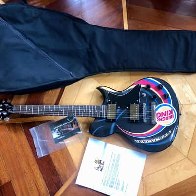 RARE CUSTOM MADE #1 of 12 Made Washburn WI-64 Burger King Solid Electric Guitar w/ Kases Gig Bag  CASE image 1