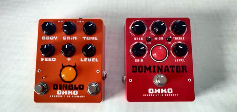 2 OKKO Pedals - Dominator MKII & Diablo Gain+ - 2 Pedals in 1 listing! image 1