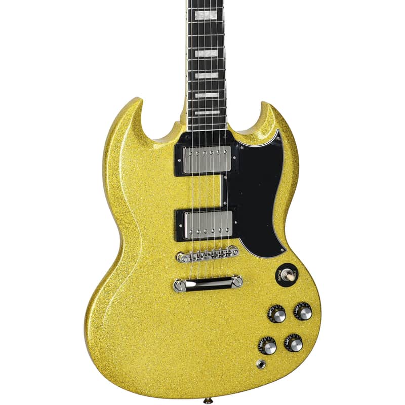 Epiphone Exclusive SG Custom Electric Guitar, Gold Sparkle | Reverb