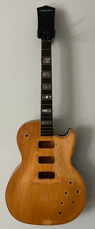 Silvertone Speed Demon 1445 1960s - Natural Blonde - Project Husk - Body and neck - shell - Kay, Harmony image 1