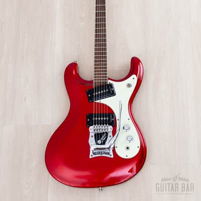 2008 Mosrite Ventures Model Mark I VM-1965 Candy Apple Red w/ Vibramute, Case & Tags, Japan Fillmore image 2