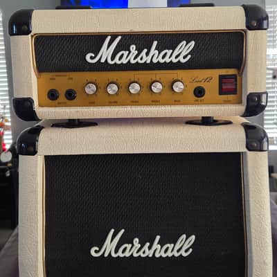 1987 Marshall Lead 12 Micro/Mini Stack • Model 3005 • Limited Edition White/Gold • UK image 7