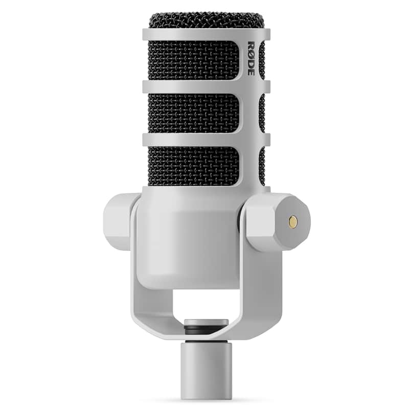 RODE PodMic Cardioid Dynamic Podcast Microphone, White image 1