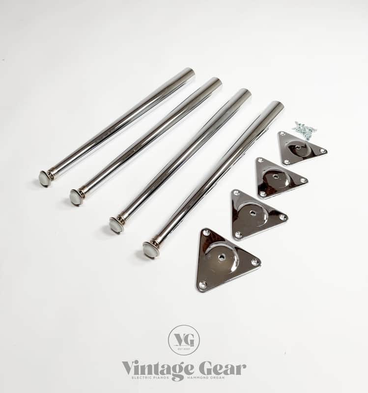 Wurlitzer 200 series bench Legs and Plates - set of four image 1