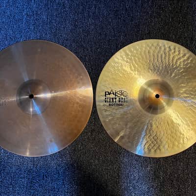 Used Paiste Giant Beat 14" Hi Hats T-810g B-1040g w/ video demo of actual cymbal for sale image 1