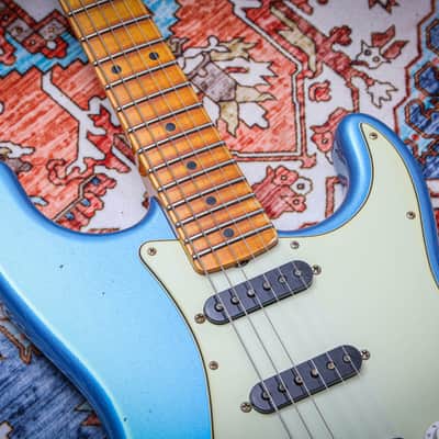 FENDER USA Custom Shop '62 Stratocaster *Dealer Exclusive Flamethrower Journeyman Relic "Lake Placid Blue" (2025) image 7