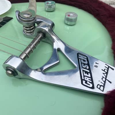 ✮ULTRA RARE✮'15 Gretsch G-6134 Double Cut PENGUIN Ltd ✮BROADWAY JADE✮1 of 25✮Jet image 9