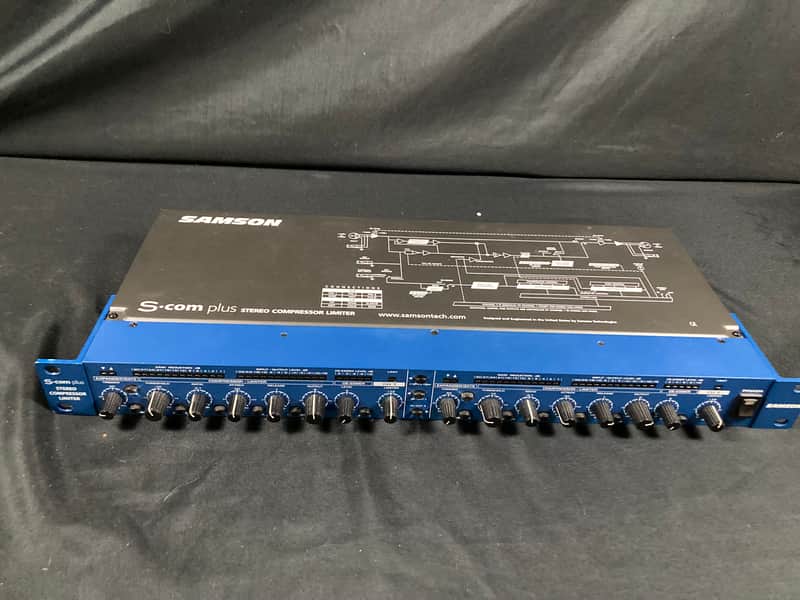 Samson S-Com Plus S Class Stereo Compressor/Limiter 2010s - Blue - With Box image 1