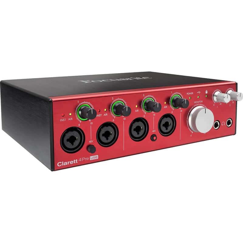 Focusrite Clarett 4 Pre USB Audio & MIDI Interface image 1
