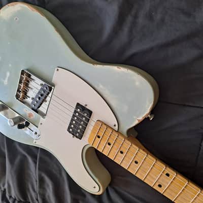 Custom Telecaster/Partscaster 2017 - Turquoise Blue - Relic Aged image 7