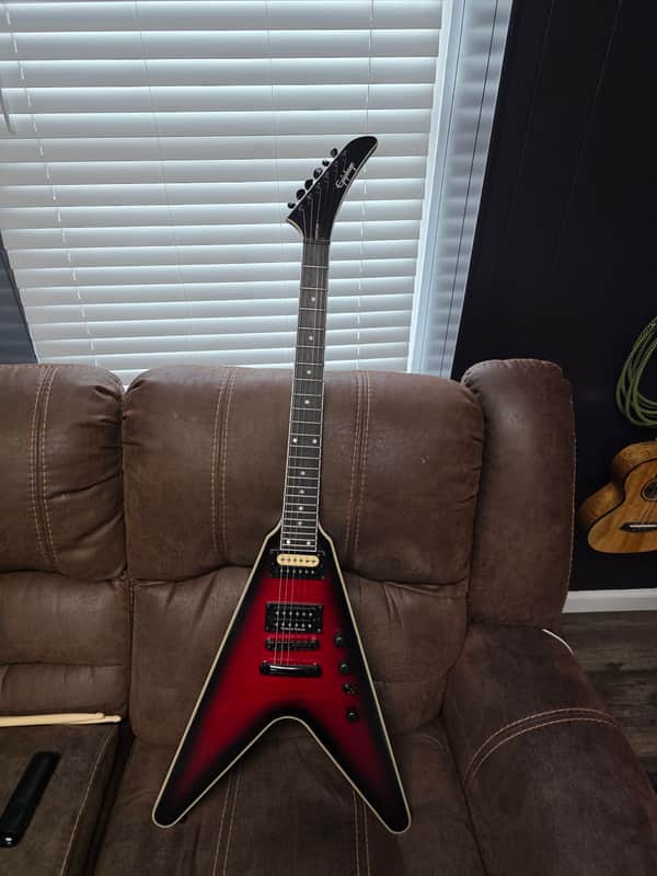 Epiphone Dave Mustaine Signature Flying V Prophecy 2023 professional repaired headstock/gibson and duncans installed image 1