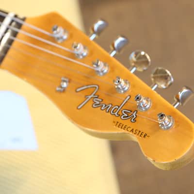 Unplayed! 2025 Fender Custom Shop Jimmy Page Mirrored Telecaster Electric Guitar White Blonde + COA OHSC image 10
