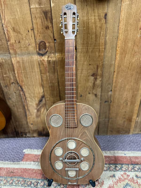 Vintage DEL VECCHIO DINAMICO Rare Resonator Guitar -1960s