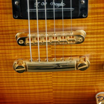 1998-2000 Harvey Leach Dragon, Mahogany/Maple/TW Doyle Pickups image 10