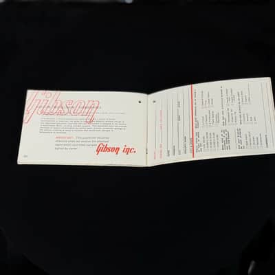 Mint Rare Gibson Owners Manual  1968 - W/ Warranty Card image 5