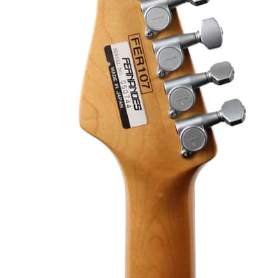 1990s Fernandes Retrorocket Elite w/ Sustainer in Sunburst Made in Japan image 5