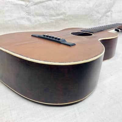 Vintage 1930's Lyon & Healy or Regal Supertone  Acoustic Parlor Guitar Needs TLC & Repair image 10