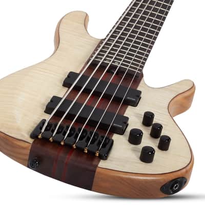 Schecter Charles Berthoud CB-6 guitar in Natural Satin image 3