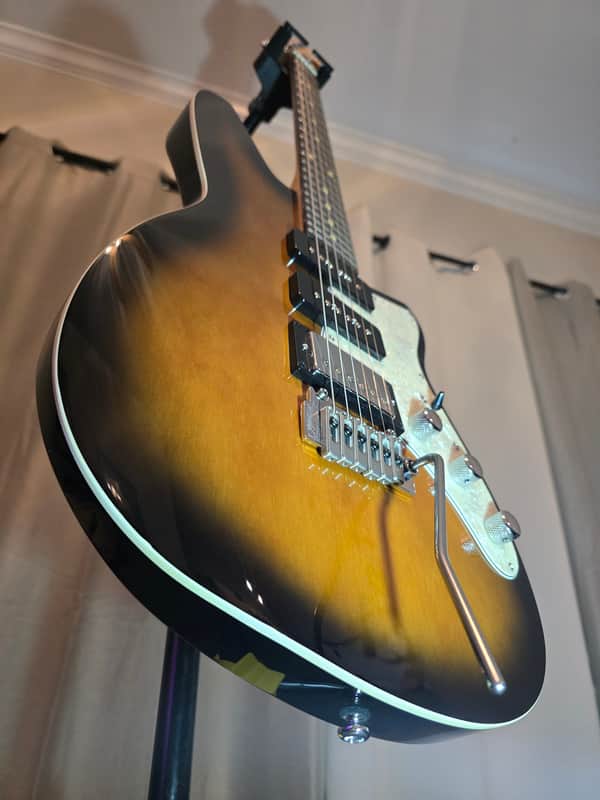 Reverend Six Gun HPP WITH CASE -coffee burst-Rosewood Fretboard